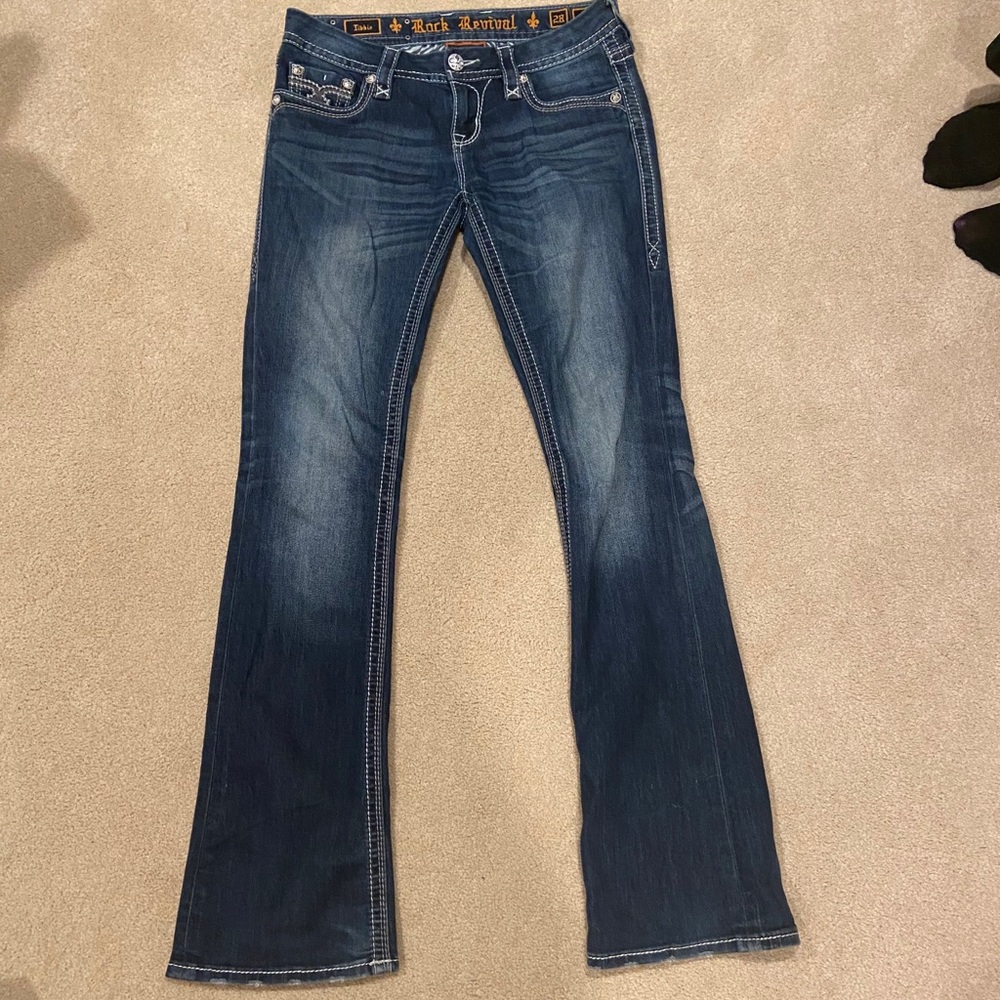 Rock Revival Tibbie Boot Cut Dark Wash Jeans